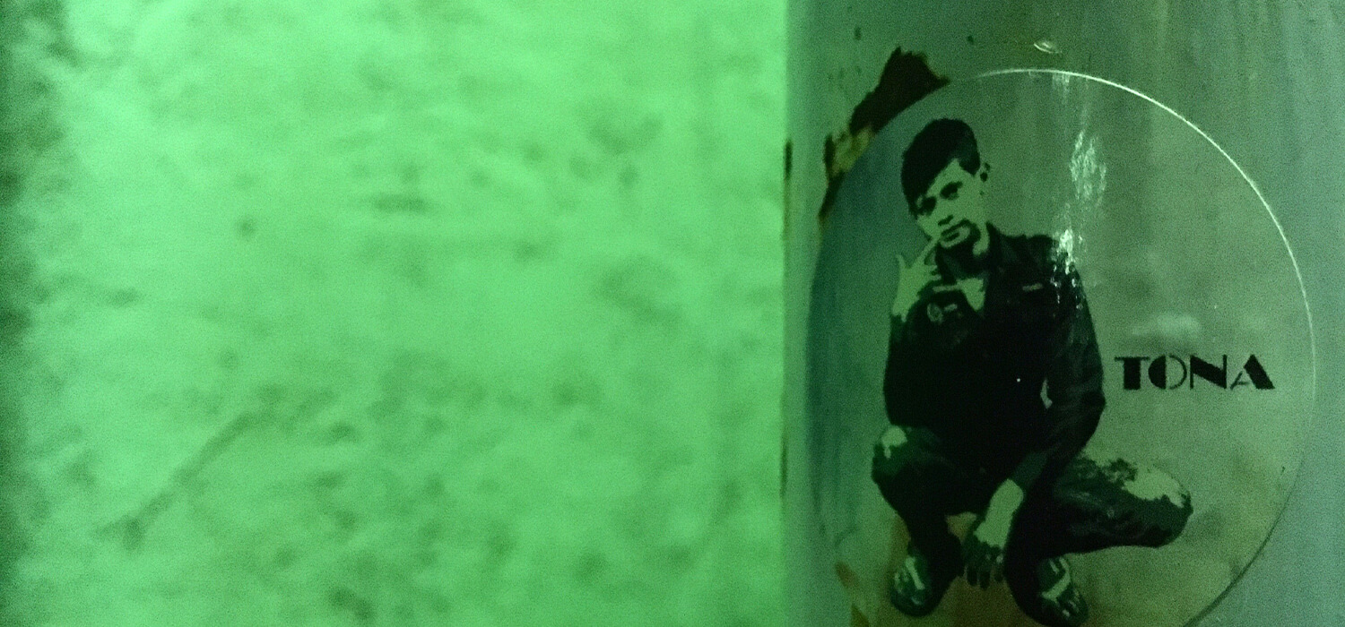 馴染むステッカー